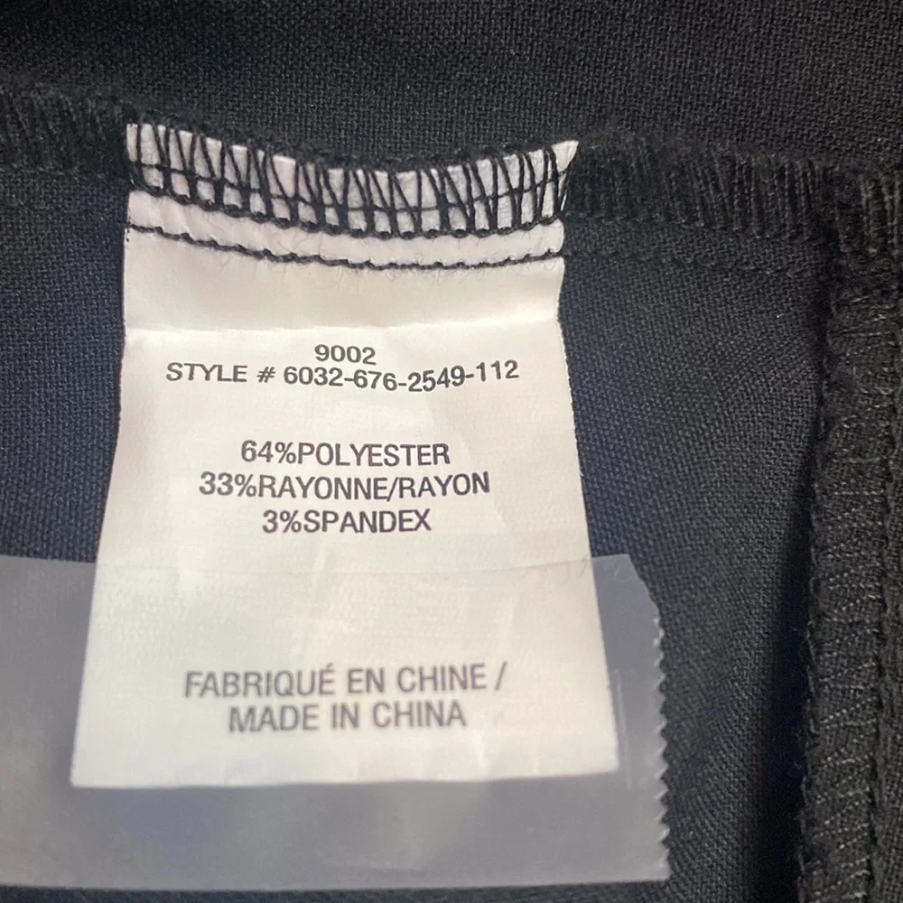 MELANIE LYNE Zip Detail Slim Leg Dress Pants Size 10 - Picture 5 of 6